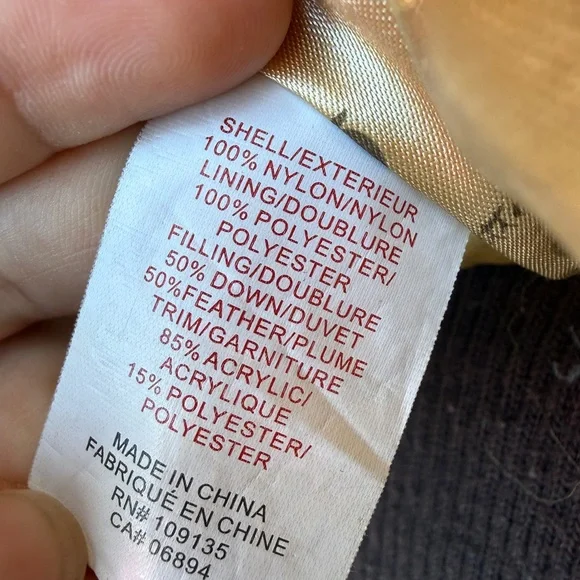 Y2K Rare Vintage Nelly’s Apple Bottoms Coat - Bling Gold Accents Down Size Large - Picture 7 of 16